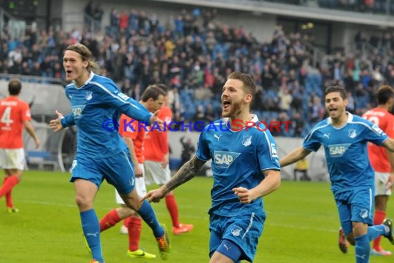 1. Fußball Bundesliga Saison 2013/2014 25. Spieltag TSG 1899 Hoffenheim - FSV Mainz 05 Wirsol Rhein Neckar Arena Sinsheim 15.03.201 (© Fotostand / Loerz)