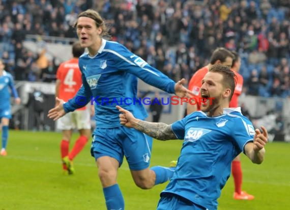 1. Fußball Bundesliga Saison 2013/2014 25. Spieltag TSG 1899 Hoffenheim - FSV Mainz 05 Wirsol Rhein Neckar Arena Sinsheim 15.03.201 (© Fotostand / Loerz)