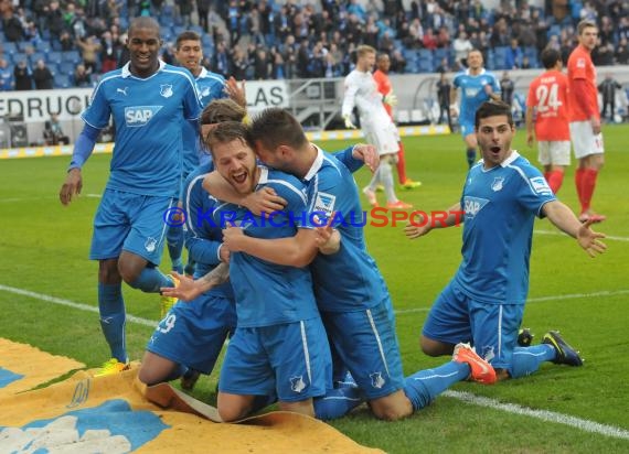 1. Fußball Bundesliga Saison 2013/2014 25. Spieltag TSG 1899 Hoffenheim - FSV Mainz 05 Wirsol Rhein Neckar Arena Sinsheim 15.03.201 (© Fotostand / Loerz)