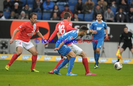 1. Fußball Bundesliga Saison 2013/2014 25. Spieltag TSG 1899 Hoffenheim - FSV Mainz 05 Wirsol Rhein Neckar Arena Sinsheim 15.03.201 (© Fotostand / Loerz)