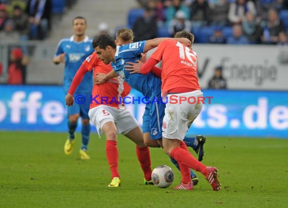 1. Fußball Bundesliga Saison 2013/2014 25. Spieltag TSG 1899 Hoffenheim - FSV Mainz 05 Wirsol Rhein Neckar Arena Sinsheim 15.03.201 (© Fotostand / Loerz)