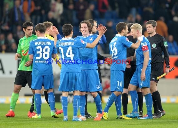 1. Fußball Bundesliga TSG 1899 Hoffenheim - Hannover 96 Wirsol Rhein Neckar Arena Sinsheim 26.03.2014 (© Fotostand / Loerz)