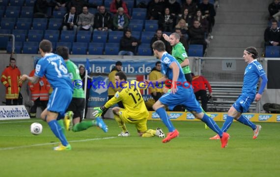 1. Fußball Bundesliga TSG 1899 Hoffenheim - Hannover 96 Wirsol Rhein Neckar Arena Sinsheim 26.03.2014 (© Fotostand / Loerz)