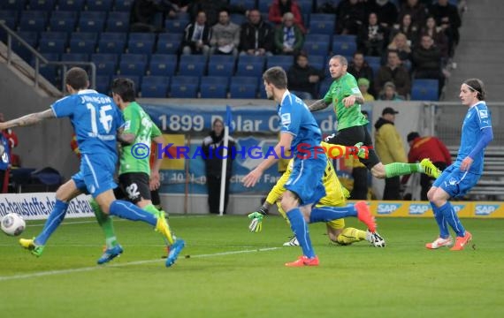 1. Fußball Bundesliga TSG 1899 Hoffenheim - Hannover 96 Wirsol Rhein Neckar Arena Sinsheim 26.03.2014 (© Fotostand / Loerz)