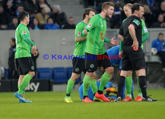 1. Fußball Bundesliga TSG 1899 Hoffenheim - Hannover 96 Wirsol Rhein Neckar Arena Sinsheim 26.03.2014 (© Fotostand / Loerz)