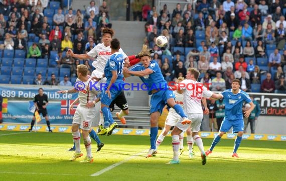 1. Fußball Bundesliga TSG 1899 Hoffenheim - FC Augsburg Wirsol Rhein Neckar Arena Sinsheim 12.04.2014 (© Fotostand / Loerz)