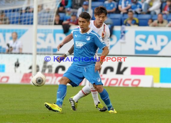 1. Fußball Bundesliga TSG 1899 Hoffenheim - FC Augsburg Wirsol Rhein Neckar Arena Sinsheim 12.04.2014 (© Fotostand / Loerz)