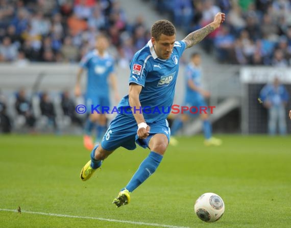 1. Fußball Bundesliga TSG 1899 Hoffenheim - FC Augsburg Wirsol Rhein Neckar Arena Sinsheim 12.04.2014 (© Fotostand / Loerz)