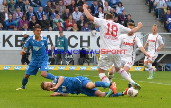 1. Fußball Bundesliga TSG 1899 Hoffenheim - FC Augsburg Wirsol Rhein Neckar Arena Sinsheim 12.04.2014 (© Fotostand / Loerz)