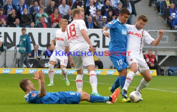 1. Fußball Bundesliga TSG 1899 Hoffenheim - FC Augsburg Wirsol Rhein Neckar Arena Sinsheim 12.04.2014 (© Fotostand / Loerz)