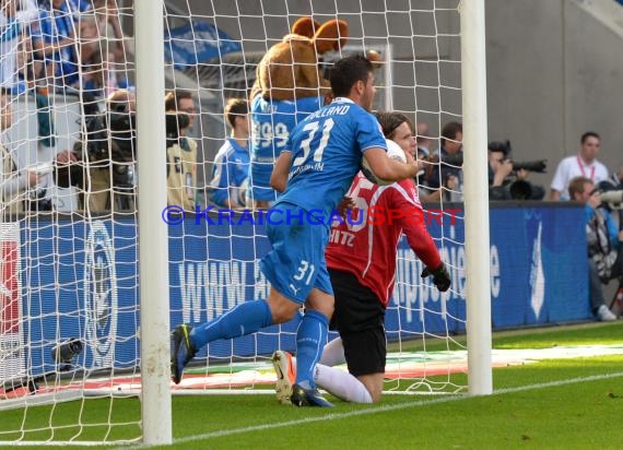 1. Fußball Bundesliga TSG 1899 Hoffenheim - FC Augsburg Wirsol Rhein Neckar Arena Sinsheim 12.04.2014 (© Fotostand / Loerz)