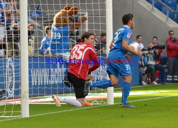 1. Fußball Bundesliga TSG 1899 Hoffenheim - FC Augsburg Wirsol Rhein Neckar Arena Sinsheim 12.04.2014 (© Fotostand / Loerz)