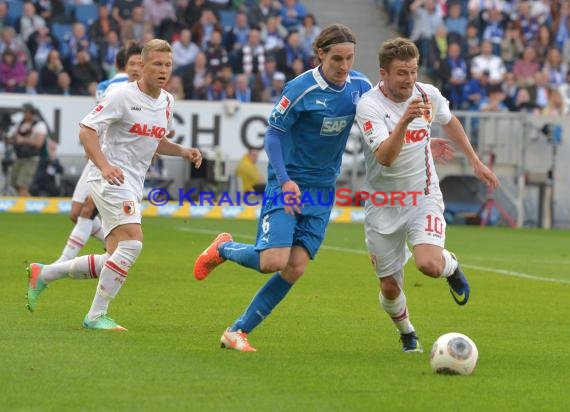 1. Fußball Bundesliga TSG 1899 Hoffenheim - FC Augsburg Wirsol Rhein Neckar Arena Sinsheim 12.04.2014 (© Fotostand / Loerz)