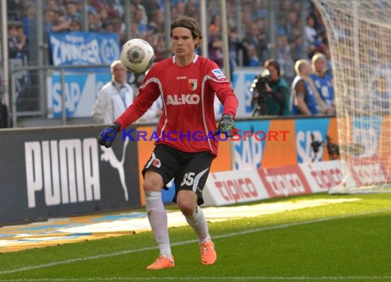 1. Fußball Bundesliga TSG 1899 Hoffenheim - FC Augsburg Wirsol Rhein Neckar Arena Sinsheim 12.04.2014 (© Fotostand / Loerz)