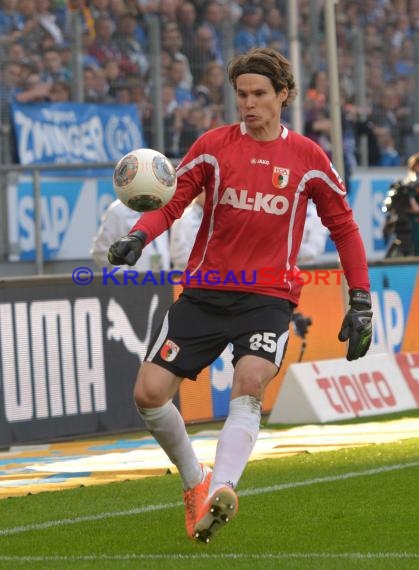 1. Fußball Bundesliga TSG 1899 Hoffenheim - FC Augsburg Wirsol Rhein Neckar Arena Sinsheim 12.04.2014 (© Fotostand / Loerz)