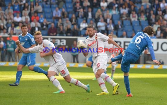 1. Fußball Bundesliga TSG 1899 Hoffenheim - FC Augsburg Wirsol Rhein Neckar Arena Sinsheim 12.04.2014 (© Fotostand / Loerz)