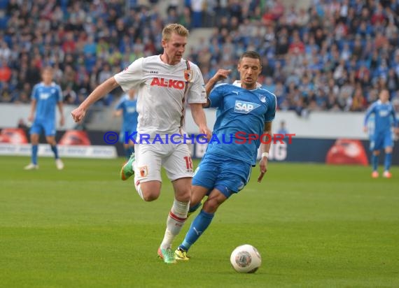 1. Fußball Bundesliga TSG 1899 Hoffenheim - FC Augsburg Wirsol Rhein Neckar Arena Sinsheim 12.04.2014 (© Fotostand / Loerz)