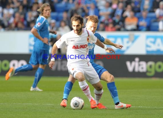 1. Fußball Bundesliga TSG 1899 Hoffenheim - FC Augsburg Wirsol Rhein Neckar Arena Sinsheim 12.04.2014 (© Fotostand / Loerz)