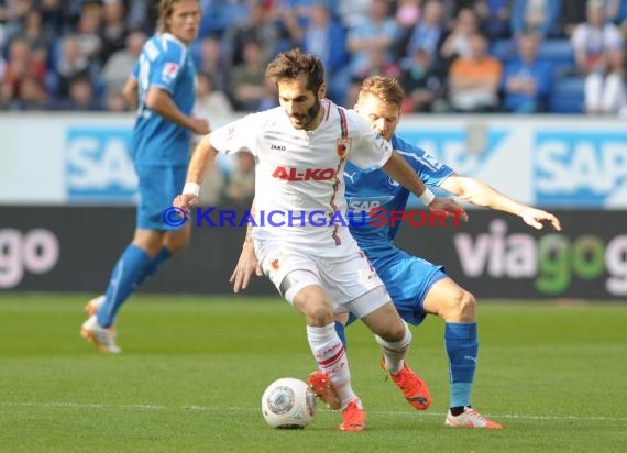 1. Fußball Bundesliga TSG 1899 Hoffenheim - FC Augsburg Wirsol Rhein Neckar Arena Sinsheim 12.04.2014 (© Fotostand / Loerz)