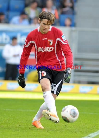 1. Fußball Bundesliga TSG 1899 Hoffenheim - FC Augsburg Wirsol Rhein Neckar Arena Sinsheim 12.04.2014 (© Fotostand / Loerz)