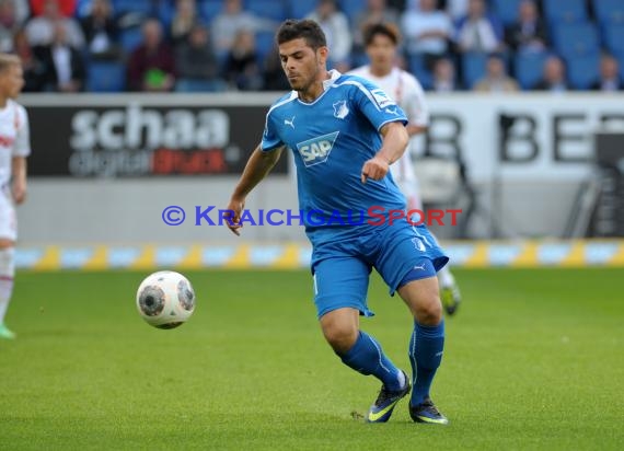 1. Fußball Bundesliga TSG 1899 Hoffenheim - FC Augsburg Wirsol Rhein Neckar Arena Sinsheim 12.04.2014 (© Fotostand / Loerz)