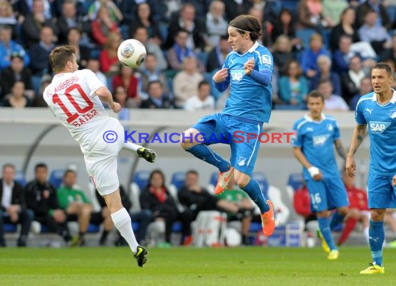 1. Fußball Bundesliga TSG 1899 Hoffenheim - FC Augsburg Wirsol Rhein Neckar Arena Sinsheim 12.04.2014 (© Fotostand / Loerz)