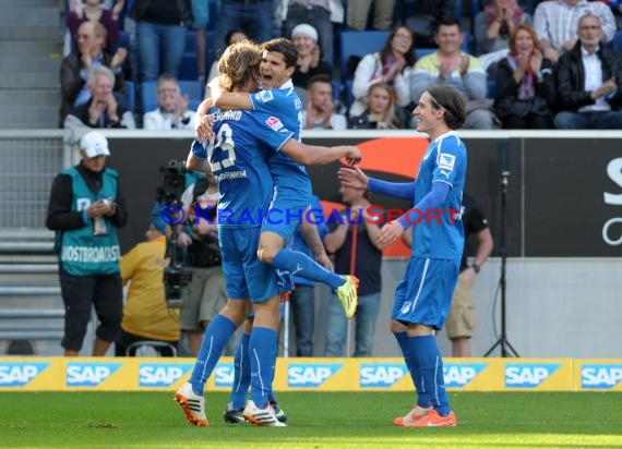 1. Fußball Bundesliga TSG 1899 Hoffenheim - FC Augsburg Wirsol Rhein Neckar Arena Sinsheim 12.04.2014 (© Fotostand / Loerz)