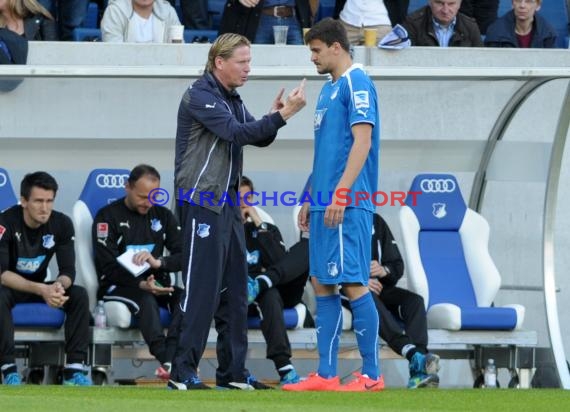 1. Fußball Bundesliga TSG 1899 Hoffenheim - FC Augsburg Wirsol Rhein Neckar Arena Sinsheim 12.04.2014 (© Fotostand / Loerz)