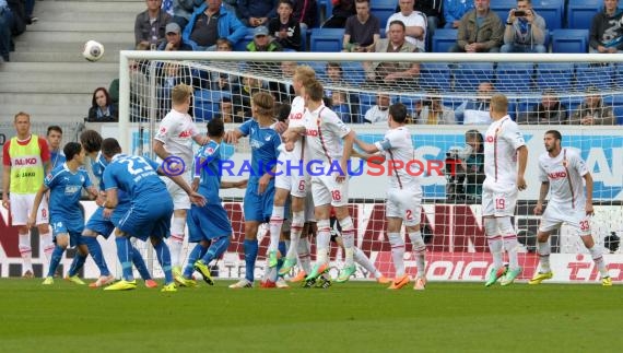 1. Fußball Bundesliga TSG 1899 Hoffenheim - FC Augsburg Wirsol Rhein Neckar Arena Sinsheim 12.04.2014 (© Fotostand / Loerz)