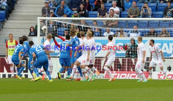 1. Fußball Bundesliga TSG 1899 Hoffenheim - FC Augsburg Wirsol Rhein Neckar Arena Sinsheim 12.04.2014 (© Fotostand / Loerz)