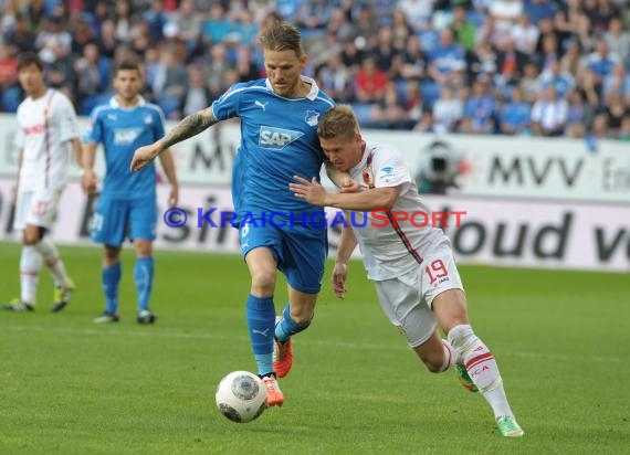 1. Fußball Bundesliga TSG 1899 Hoffenheim - FC Augsburg Wirsol Rhein Neckar Arena Sinsheim 12.04.2014 (© Fotostand / Loerz)