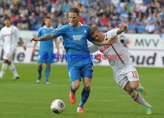 1. Fußball Bundesliga TSG 1899 Hoffenheim - FC Augsburg Wirsol Rhein Neckar Arena Sinsheim 12.04.2014 (© Fotostand / Loerz)