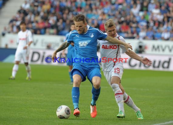 1. Fußball Bundesliga TSG 1899 Hoffenheim - FC Augsburg Wirsol Rhein Neckar Arena Sinsheim 12.04.2014 (© Fotostand / Loerz)