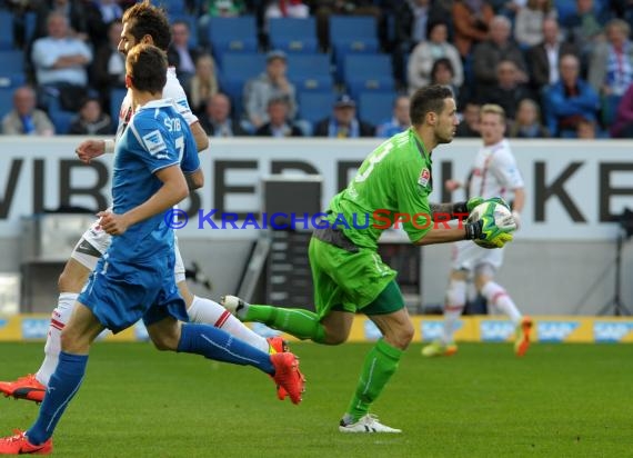 1. Fußball Bundesliga TSG 1899 Hoffenheim - FC Augsburg Wirsol Rhein Neckar Arena Sinsheim 12.04.2014 (© Fotostand / Loerz)