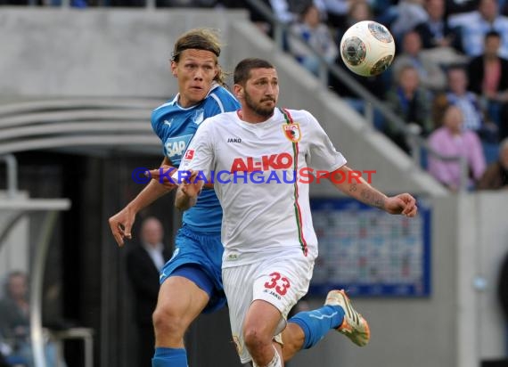 1. Fußball Bundesliga TSG 1899 Hoffenheim - FC Augsburg Wirsol Rhein Neckar Arena Sinsheim 12.04.2014 (© Fotostand / Loerz)