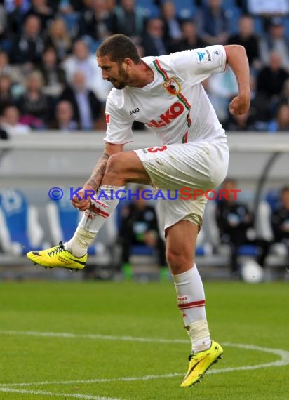 1. Fußball Bundesliga TSG 1899 Hoffenheim - FC Augsburg Wirsol Rhein Neckar Arena Sinsheim 12.04.2014 (© Fotostand / Loerz)