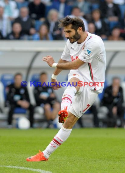 1. Fußball Bundesliga TSG 1899 Hoffenheim - FC Augsburg Wirsol Rhein Neckar Arena Sinsheim 12.04.2014 (© Fotostand / Loerz)