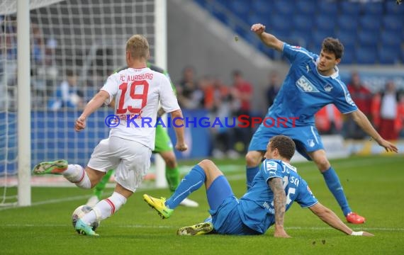 1. Fußball Bundesliga TSG 1899 Hoffenheim - FC Augsburg Wirsol Rhein Neckar Arena Sinsheim 12.04.2014 (© Fotostand / Loerz)