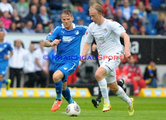 1. Fußball Bundesliga TSG 1899 Hoffenheim - Eintracht Braunschweig Wirsol Rhein Neckar Arena Sinsheim 10.05.2014 (© Fotostand / Loerz)