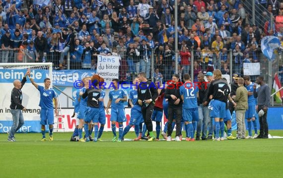 1. Fußball Bundesliga TSG 1899 Hoffenheim - Eintracht Braunschweig Wirsol Rhein Neckar Arena Sinsheim 10.05.2014 (© Fotostand / Loerz)