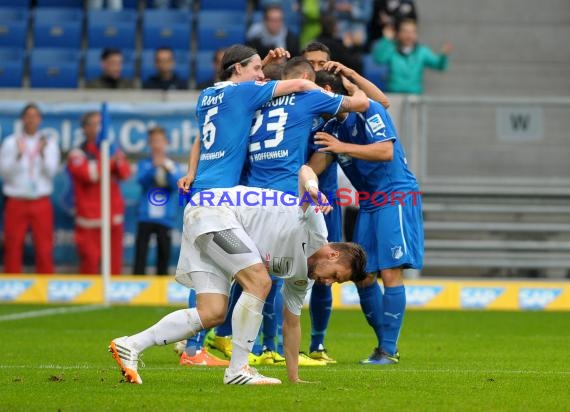 1. Fußball Bundesliga TSG 1899 Hoffenheim - Eintracht Braunschweig Wirsol Rhein Neckar Arena Sinsheim 10.05.2014 (© Fotostand / Loerz)