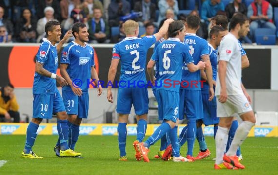 1. Fußball Bundesliga TSG 1899 Hoffenheim - Eintracht Braunschweig Wirsol Rhein Neckar Arena Sinsheim 10.05.2014 (© Fotostand / Loerz)