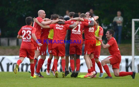 Endspiel FC Astoria Walldorf - FC Nöttingen Krombacher Pokal Baden in Kirrlach (© Siegfried)