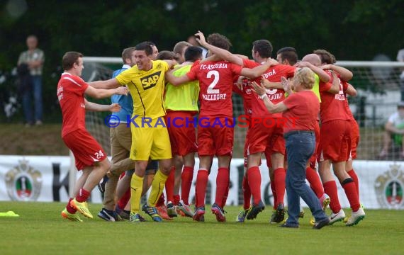 Endspiel FC Astoria Walldorf - FC Nöttingen Krombacher Pokal Baden in Kirrlach (© Siegfried)