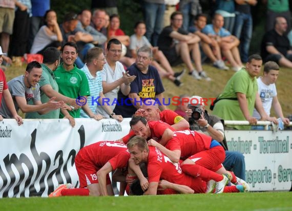 Endspiel FC Astoria Walldorf - FC Nöttingen Krombacher Pokal Baden in Kirrlach (© Siegfried)