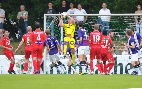 Endspiel FC Astoria Walldorf - FC Nöttingen Krombacher Pokal Baden in Kirrlach (© Siegfried)