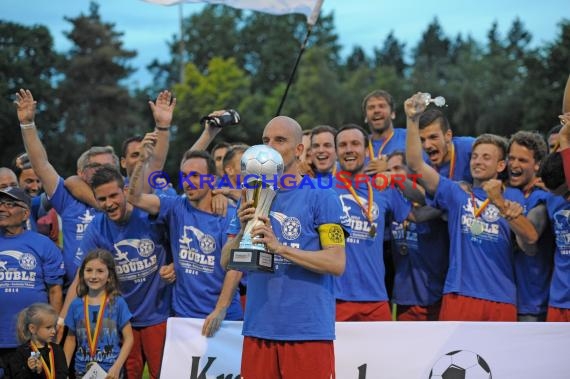 Endspiel FC Astoria Walldorf - FC Nöttingen Krombacher Pokal Baden in Kirrlach (© Siegfried)