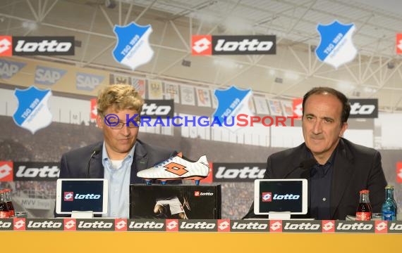 TSG 1899 Hoffenheim Pressekonferenz-Trikotvorstellung-Training in der Wirsol Rhein Neckar Arena Sinsheim 06.07.2014 (© Fotostand / Loerz)