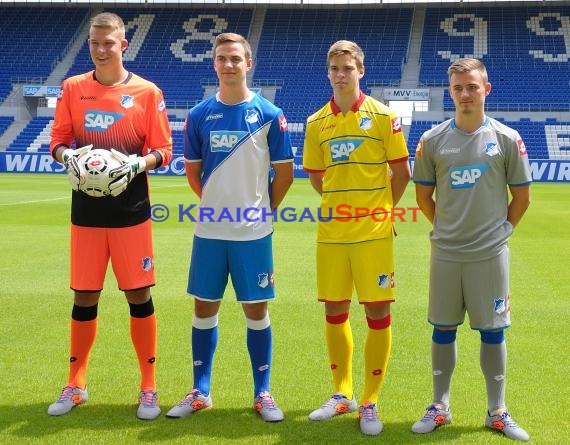 TSG 1899 Hoffenheim Pressekonferenz-Trikotvorstellung-Training in der Wirsol Rhein Neckar Arena Sinsheim 06.07.2014 (© Fotostand / Loerz)