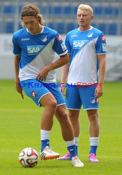 TSG 1899 Hoffenheim Pressekonferenz-Trikotvorstellung-Training in der Wirsol Rhein Neckar Arena Sinsheim 06.07.2014 (© Fotostand / Loerz)